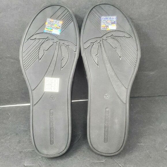 Skechers Foamies Vista Sneakers Shoes Size 10 Solid Black Cal Dreaming 111260 - Picture 9 of 10